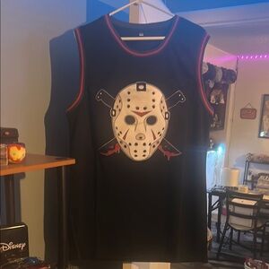 XL Extra Large Jason Voorhees, Friday the 13th, Graphic Jersey Tank Top